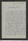 Nachlass Franz Steindachner, Brief von Gustav Schneider (senior) an Franz Steindachner (20.12.1880), Inv.Nr. 461.21, Seite 1